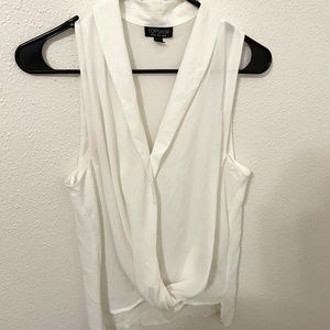 White Silky Topshop Blouse